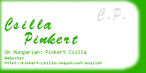 csilla pinkert business card